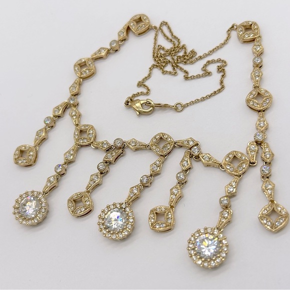 Nadri Crystal Drop Necklace - Picture 2 of 3